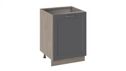 Шкаф напольный Одри Н_72-60_1ДР  Дуб Сонома трюфель/Серый шелк