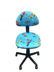 Детское компьютерное кресло ЛБ-C02 [Синий (машинки)] / LB-C02