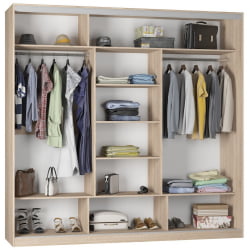 Шкаф-купе Б-230х235х60-2(ЯАС-Д9Д10Д9) / B-230х235х60-2(ЯАС-D9D10D9)