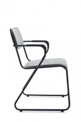 Кресло Никс Плус РCХ ОМКЛ-03Б Серый/Металл Черный / Nix Plus RCH OMKL-03B