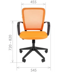 Кресло для оператора Чаирман 698 ТВ блаcк Серое / Chairman TW black