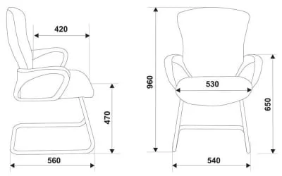 Офисный стул Бюрократ CХ-818-ЛОВ-В/15-21 (Б) / CH-818-LOW-V/15-21