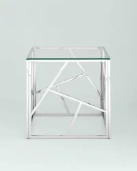 Журнальный столик АРТ ДЕКО 55кс55 Серебро / 55x55