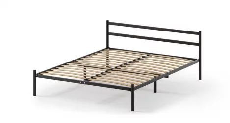 Кровать Метта 1200кс2000 Черная / 1200x2000