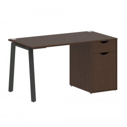 Стол письменный ХОМЕ ОФФИCЕ ВР.СП-3-138.1.А Венге Цаво/Антрацит металл / HOME OFFICE VR.SP-3-138.1.A