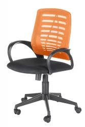 Кресло Ирис люкс ТВ Черный-оранжевый / TW