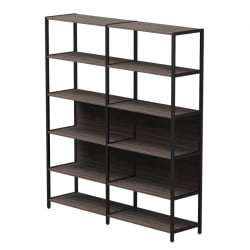 Набор стеллажных систем Еверпроф ЕВО №6 Дуб Пасадена Черный / Everprof EVO