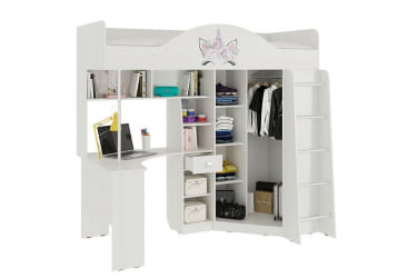 Детский комплекс Фэнтези МДФ-08 белый рамух / MDF-08