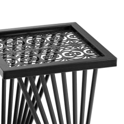 Кофейный стол Остериа/Остерия металл, черный, 25,5х25,5х59 см / Osteria/Остерия