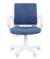 Детское кресло CХАИРМАН ТИН (КИДС) 112 белый пластик БАРНИ (БАРНИ) Морской / CHAIRMAN (KIDS) (BARNI)