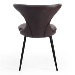 Стул ФЛАИР (мод. 9020) экокожа/металл, 60 х 56 х 78 см , коричневый 1/черный / FLAIR (mod.