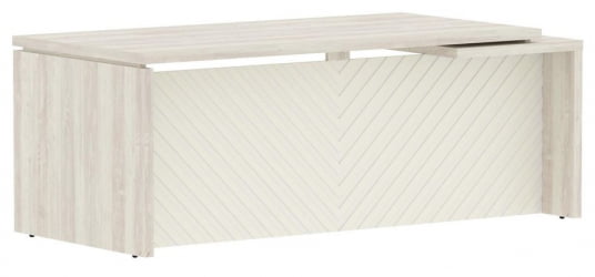 Стол руководителя левый Торр ЛУКС ТЛCТ 209 Л Сосна Эдмонд Латте / Torr LUX TLCT L