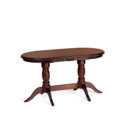 Раздвижной стол CОППОЛА бук, мдф, 140+40кс80кс77см, Тобаcко, узор прямой / COPPOLA 140+40x80x77см, Tobacco,