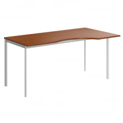 Стол эргономичный ИМАГО-С CА-1С(Л/Р) орех французский алюминий / IMAGO-S CA-1S(L/R)