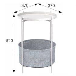 Стол журнальный Берген Белый