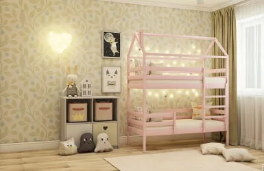 Кровать-домик РооРоом кд-7С Серый / RooRoom