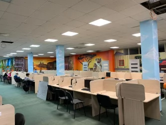 Рабочий модуль Твин 1000кс1400кс750 с 2-мя кабель-каналами Туя-З / Twin 1000x1400x750