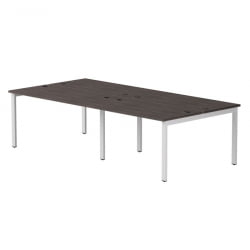 Бенч-система на 4 места на металлокаркасе, опоры 45 гр Еверпроф ЕВО 254С015 (2360) Дуб Пасадена Белый / Everprof EVO 254S015