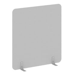 Перегородки на металлических опорах на фетровых подпятниках Р-лине ДП.Ф-140-150 Серый / R-line DP.F-140-150