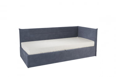 Кровать  0.9 Альба (Тахта) КМ.Т-16 топаз (велюр) / КМ.T-16