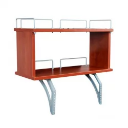 Полка задняя двухъярусная Полка_зз 1/600 (Полка_зз 7/600) Яблоня Бежевый / Polka_zz (Polka_zz