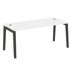 Стол рабочий руководителя ОНИКС ВООД ОВ.СРР-5.8 Белый Бриллиант/Темный / ONIX WOOD OW.SRR-5.8