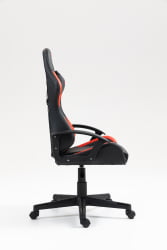 Кресло спортивное ТопЧаирс Виверн черно-красный / TopChairs Wyvern