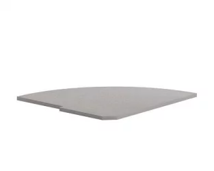 Полка заверщающая для угловой стойки ПC-5.2 Л Металлик / PC-5.2 L