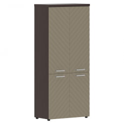 Шкаф с глухими средними и малыми дверьми Торр ЛУКС ТЛХC 85.3 Венге Магия Капучино / Torr LUX TLHC