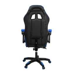 Кресло 088 цвет черный/синий с массажем 088-блаcк-блуе-масс / 088-black-blue-mass