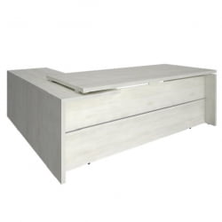 Стол руководителя ЙАЛТА ЛТ-C 20 Р Снежная Платина / YALTA LT-C R