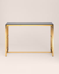 Консоль БРУКЛИН 115кс30 Золото стекло смоке / 115x30 smoke