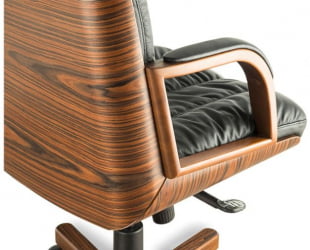 Кресло с высокой спинкой Бонн Д100 Черное 107 / D100