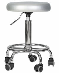 Табурет мастера ДОБРИН БИЛЛЙ Серебряный / DOBRIN BILLY