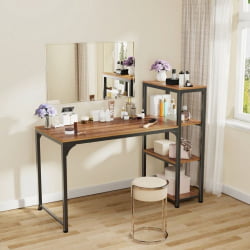 Геймерский стол ЕУРЕКА ЗКС-СХ140А-РВ с шириной 140 см Реcлаимед Воод / EUREKA ZX-SH140A-RW Reclaimed Wood