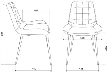 Стул для кухни Бюрократ КФ-6 Молочный Велвет 20 / KF-6 Velvet