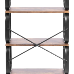 Стеллаж офисный ВС-04 60кс30кс140 см, бурнт / WS-04 60x30x140 burnt