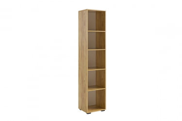 Шкаф однодверный Бери МПР-023 Дуб крафт золотой/белое дерево / MPR-023