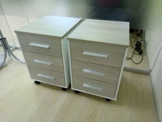 Тумба подкатная Дека 9.05.01 Дуб Сантана светлый/Белый / Deka