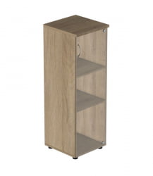 Шкаф для документов с прозрачными стеклами Р.Пс-3СБ Ясень темный