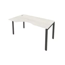 Стол письменный МЕТАЛ СЙСТЕМ Б.СА-1 Л Наварра/Антрацит / METAL SYSTEM