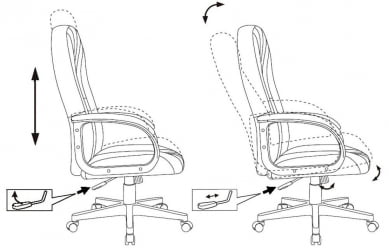 Кресло руководителя Бюрократ Т-898/405-ЛБЛУЕ Светло-голубой 38-405 / T-898/405-LBLUE