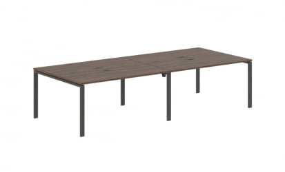 Бенч-система 4-местная ЕДИС ЕУВСТ 3113 Дуб Денвер темный Мокко / EDIS EUWST