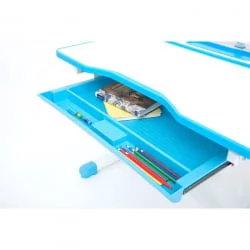 Детский стол со стульчиками РИФФОРМА Комфорт-07 Белый Голубой / RIFFORMA Comfort-07