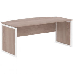 Стол руководителя КСТЕН-КП КСКПЕТ 189 Дуб Сонома Белый / XTEN-QP XQPET