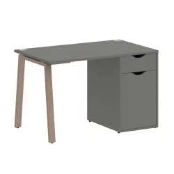 Стол письменный ХОМЕ ОФФИCЕ VR.SP-3-118.1.A Металлик/Мокко металл / HOME OFFICE