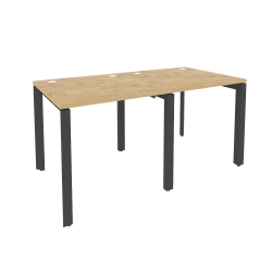 Рабочая станция на П-образном м/к ОНИКС О.МП-РС-2.0.8 Тиквуд Светлый/Антрацит / ONIX O.MP-RS-2.0.8