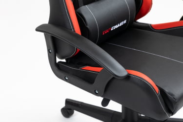 Кресло спортивное ТопЧаирс Виверн черно-красный / TopChairs Wyvern