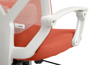 Кресло Оливер РCХ В-203АC Белый пластик/Оранжевый / Oliver RCH W-203AC