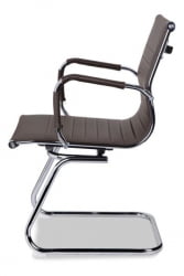 Кресло для посетителей CЛГ-620 ЛКСХ-C Бровн / CLG-620 LXH-C Brown